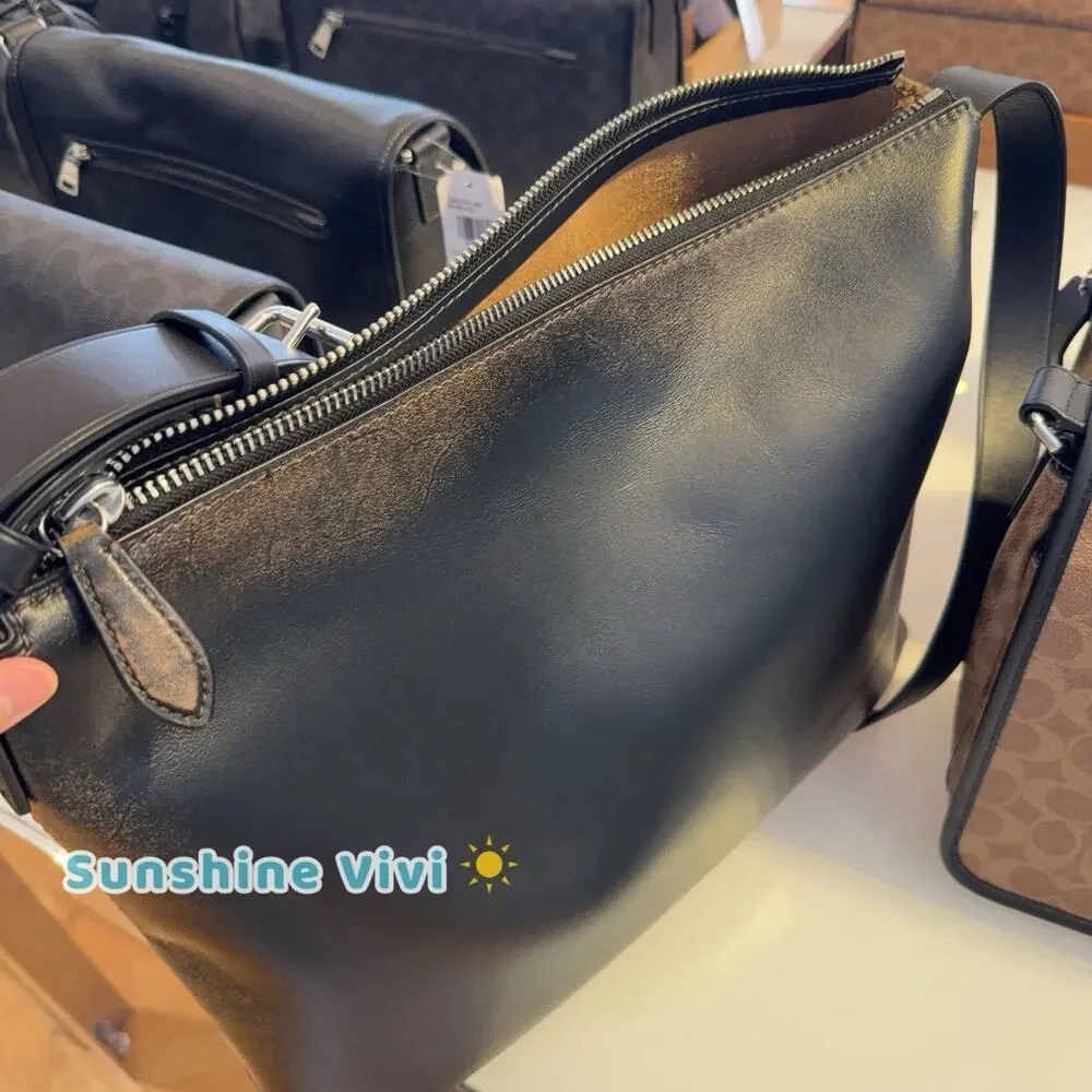 NWT COACH Mott Messenger Bag 38 Loved Leather Crossbody Briefcase CEF52